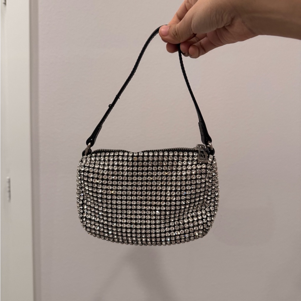 Elegant Silver Studded Women's Bag